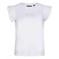 Rellix T-shirt ss vp ruffle white